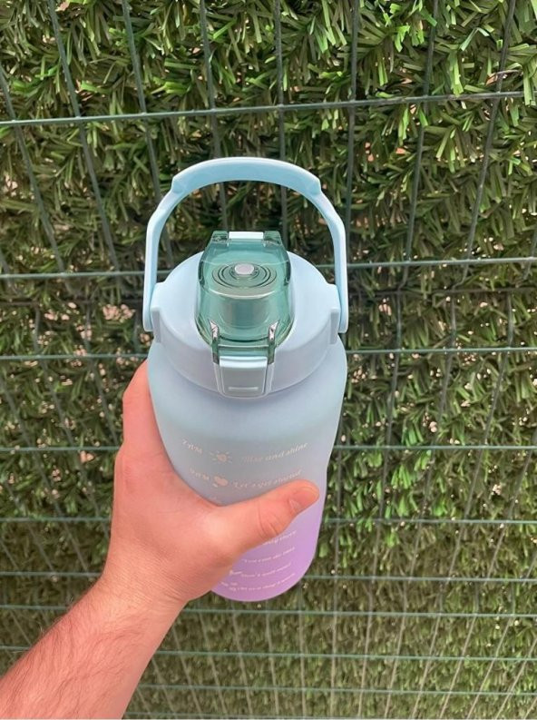 Kapris H2O Tritan Su Matarası Turkuaz 2 Litre 75564 - 3