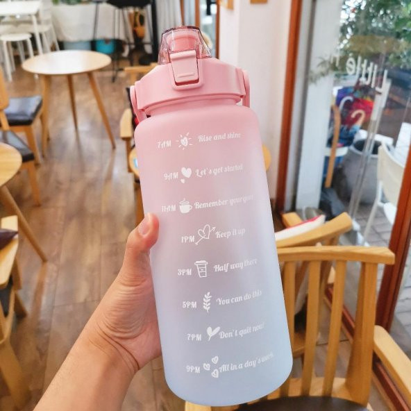 Kapris H2O Tritan Su Matarası Pembe 2 Litre 75564