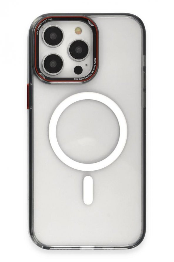 Apple iPhone 14 Pro Max Kılıf Aluminum Lens Cristal Clear Case - 10