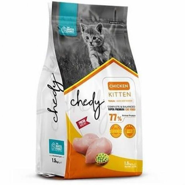 Chedy Süper Premium Tavuklu Yavru Kedi Maması 5 kg