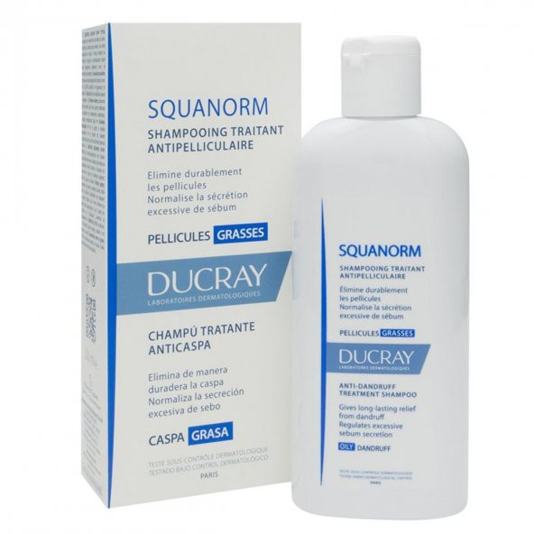 Ducray Squanorm Yağlı Kepek Karşıtı Şampuan 200 ml