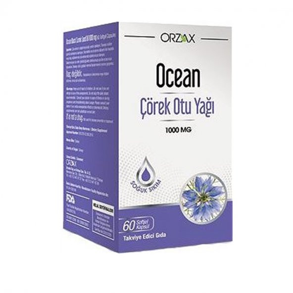 Orzax Ocean Çörek Otu Yağı 60 Kapsül