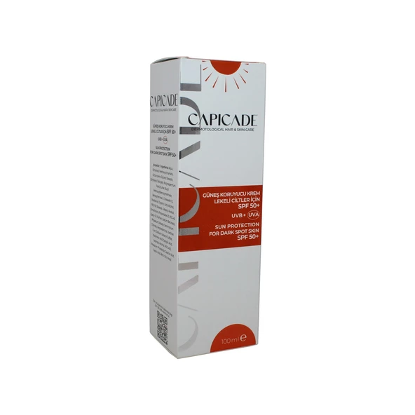 Capicade Lekeli Ciltler Spf 50+ 100 ml Güneş Koruyucu Krem