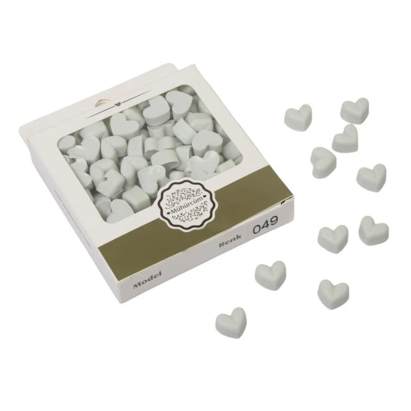 Mühür Mumu Eritme Kalp Boncuk Paket Model No: 49 GRİ KİL