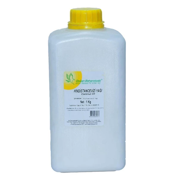 Doğan Baharatçılık Hindistan Cevizi Yağı 1Kg Saf Kiloluk Bidon - 9