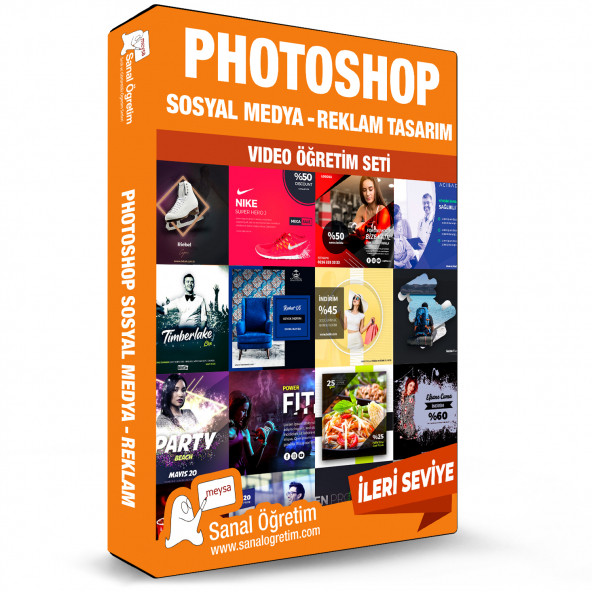 Photoshop Sosyal Medya ve Reklam Tasarım Video Ders Eğitim Seti