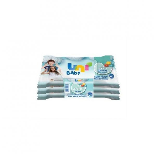 Uni Baby Aktif Cep Mendili 3lü Paket