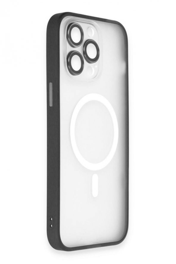 Apple iPhone 14 Pro Max Kılıf Lens Korumalı Mat Magneticsafe Magsafe Kapak - 10
