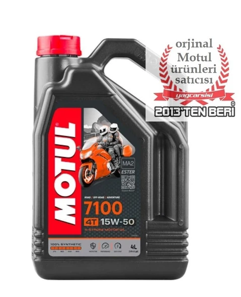 MOTUL 7100 4T 15W50 - 4 LİTRE ürün görseli 1