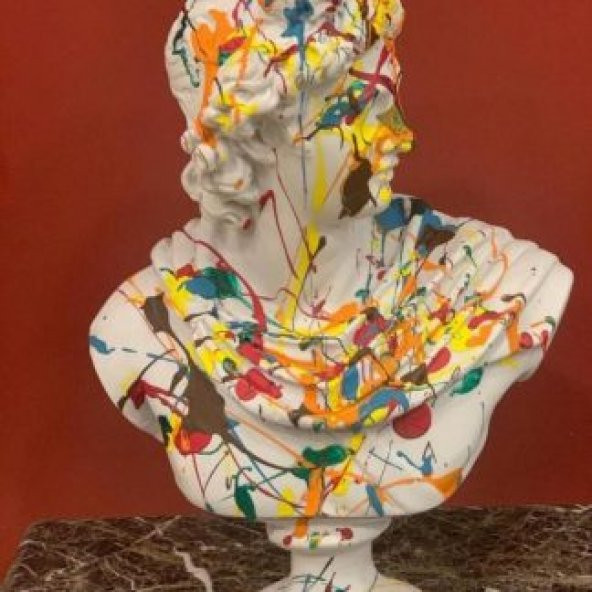 APOLLON BÜST HEYKEL BİBLO ürün görseli