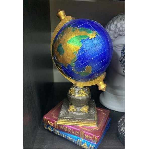 DÜNYA KÜRE BİBLO ÇOK RENKLİ-DO109-1 - Resim 2