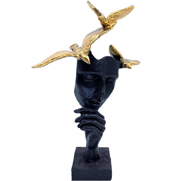 KUŞLU MASK GOLD-MK105-2 ürün görseli