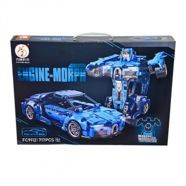 FC9112 717 PCS Çek Bırak ve Dönüşebilen Blok Set - Gepettoys