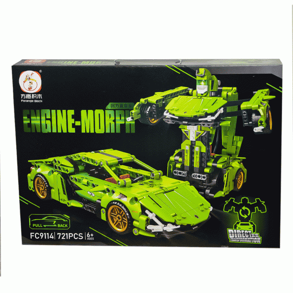 FC9114 721 PCS Çek Bırak ve Dönüşebilen Blok Set - Gepettoys