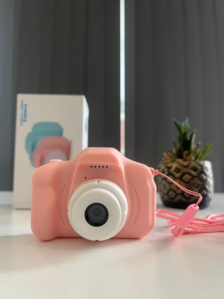 Çocuk Dijital Fotoğraf Makinesi 1080p Hd SD Kart Girişli Oyunlu - 3