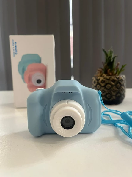 Çocuk Dijital Fotoğraf Makinesi 1080p Hd SD Kart Girişli Oyunlu - 2