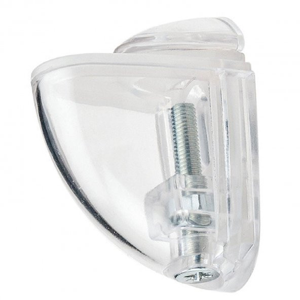 Pano Cam Raf Tutucu Cam Plastik Ayarlı Etejeri Şeffaf - Resim 3