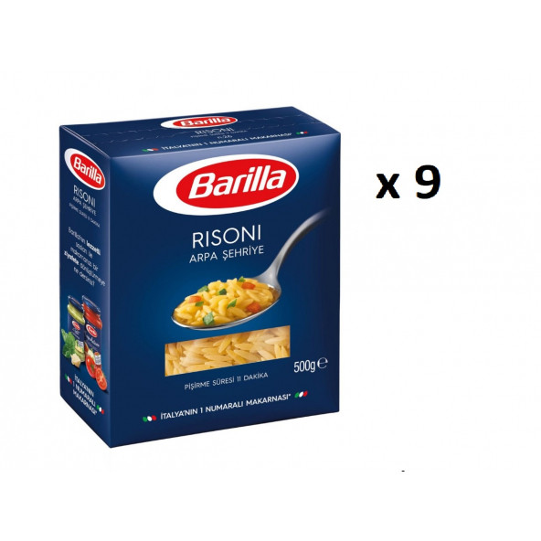 BARİLLA Arpa Şehriye 500gr X 9 ( Koli )