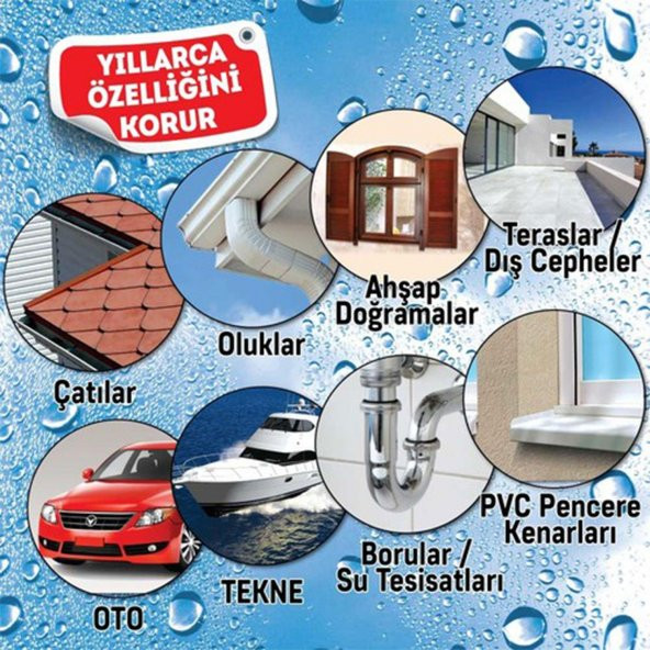 Su Geçirmez Sızdırmaz Sızıntı Önleyici Kauçuk Kaplama İzolasyon Yalıtım Beyaz Sprey 200 ML - 2