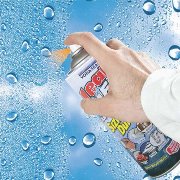 Su Geçirmez Sızdırmaz Sızıntı Önleyici Kauçuk Kaplama İzolasyon Yalıtım Beyaz Sprey 200 ML - 3