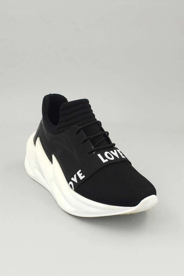 Venüs Kadın Deri Sneakers Siyah 13791Y
