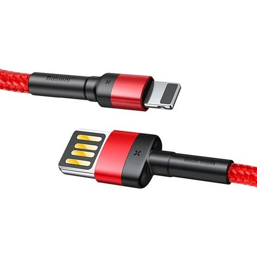 Baseus CALKLF-G09 Cafule 2.4 A Lightning 1 Metre Şarj Kablosu Kırmızı ürün görseli