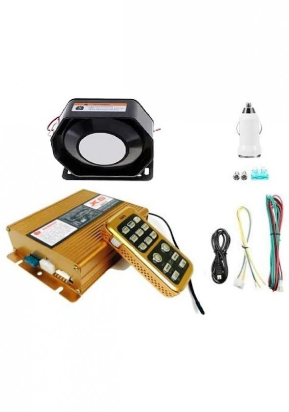 Profesyonel Siren 200 W Uzaktan Kumandalı Megafonlu Konuşmalı - 3