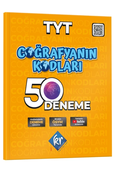 Coğrafyanın Kodları TYT Coğrafya Çözümlü 50 Deneme KR Akademi