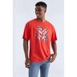 Tommy Life Fiesta Büyük Baskılı O Yaka Erkek Oversize T-shirt - 88092 T12ER-88092