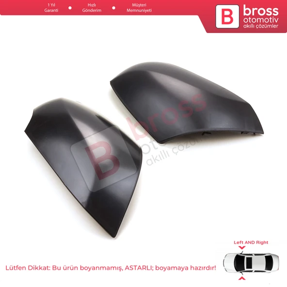 Renault Fluence Megane MK3 için Sağ Sol Yan Dış Ayna Kapağı 963730063L 963740063R - 2
