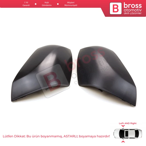 Renault Fluence Megane MK3 için Sağ Sol Yan Dış Ayna Kapağı 963730063L 963740063R