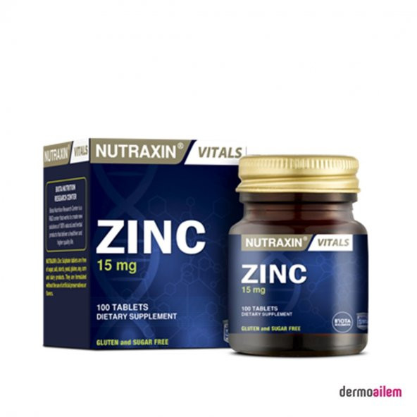 Nutraxin Zinc 15 Mg 100 Tablet