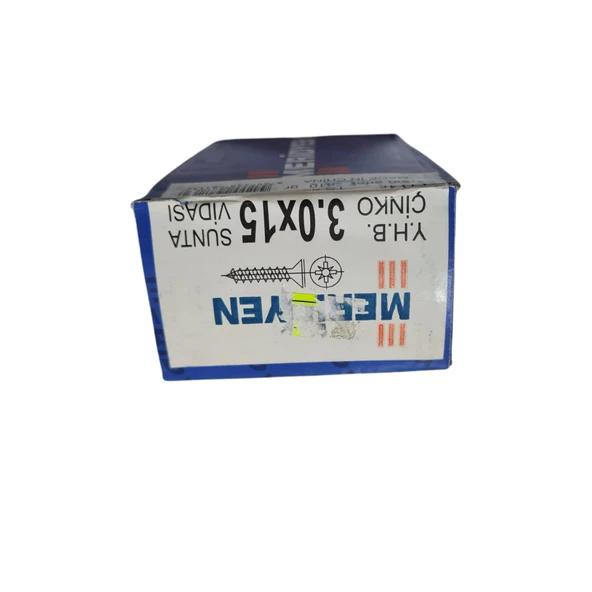 Meridyen Sunta Vidası 3.0 x 15 mm (Kutu İçinde 1000 Adet Bulunmaktadır.) - 5