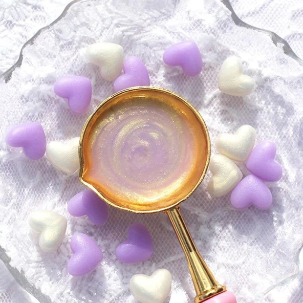 Mühür Mumu Eritme Kalp Boncuk Paket Model No: 109 SATEN GÜL KURUSU - Resim 3