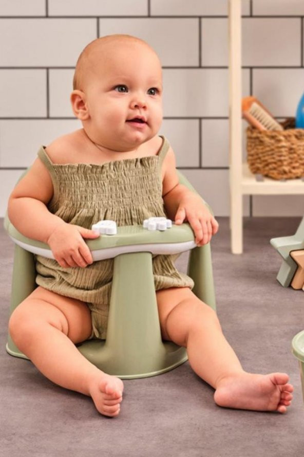 Flosoft Kaymaz Vakum Ayaklı Bebek Banyo Oturağı & Mama Oturağı 2in1 - 6