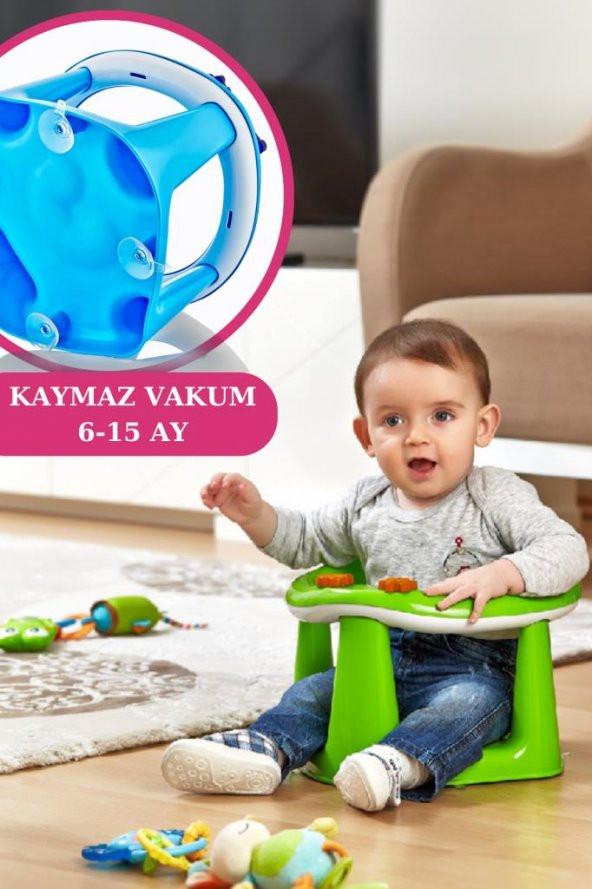 Flosoft Kaymaz Vakum Ayaklı Bebek Banyo Oturağı & Mama Oturağı 2in1 - 11