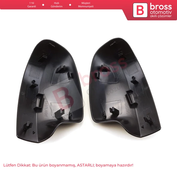 Dacia Duster 1 Sandero 2 Logan 2 için Sağ Sol Yan Dış Ayna Kapağı 963736915R, 963747198R - 2