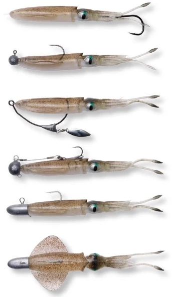 Savage Gear Swim Squid 18cm 32g Silikon Kalamar Suni Yem 2ad - 4