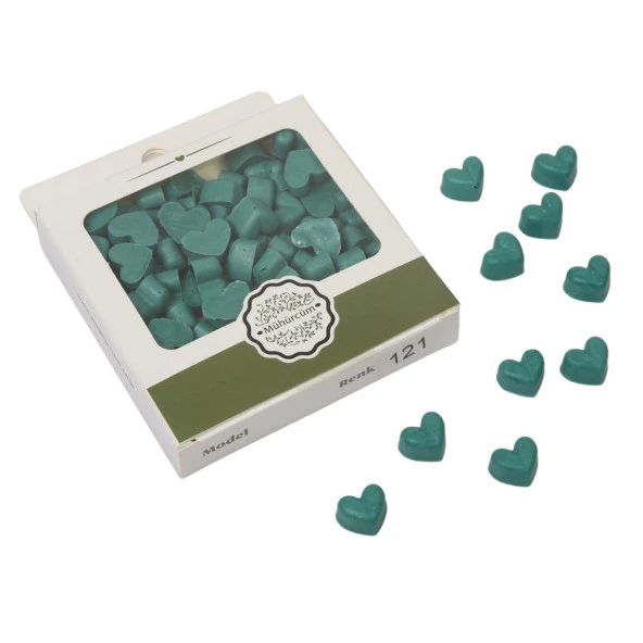 Mühür Mumu Eritme Kalp Boncuk Paket Model No: 121 JUNİPERUS YEŞİL ürün görseli