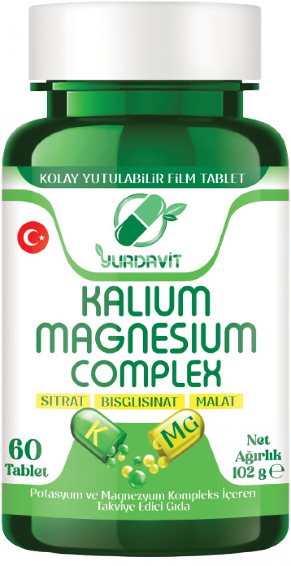 Yurdavit Kalium Magnesium Complex 60 Tablet