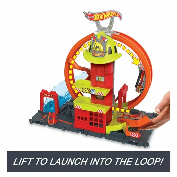 HKX41 Hot Wheels Çember Pistli İftaiye İstasyonu - 3