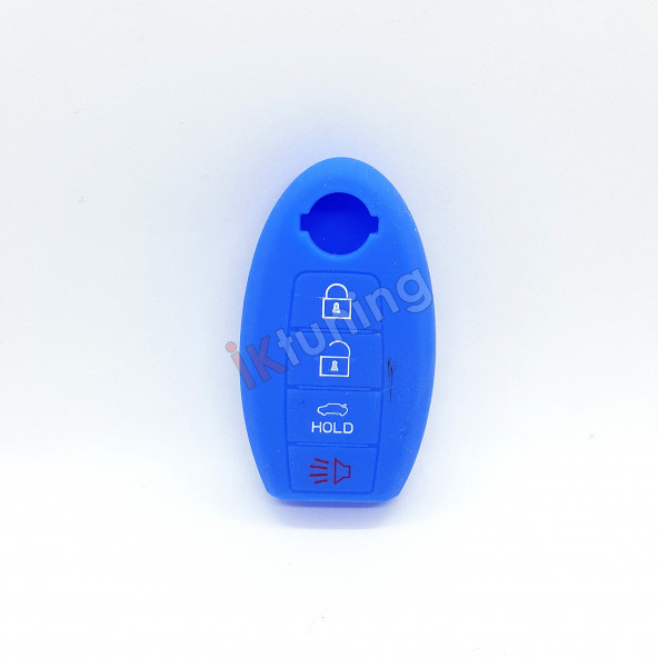 NİSSAN MAXIMA ALTIMA VERSA JUKE QASHqAİ X-TRAİL SİLİKON ANAHTAR KILIF (SİYAH-KRMZ) - Resim 3