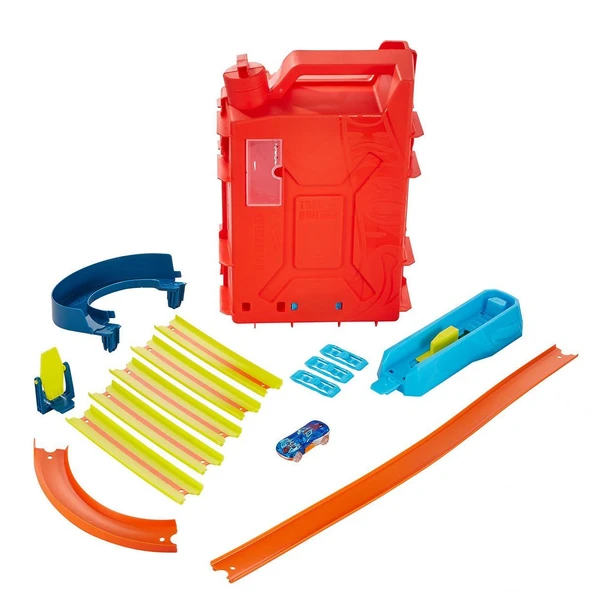 HDX78 HW Track Builder Benzin Bidonu Akrobasi Seti, Hot Wheels Track Builder - Resim 2
