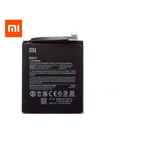 Xiaomi Redmi Note 4 / Note 4x BN41 Batarya Pil Orjinal