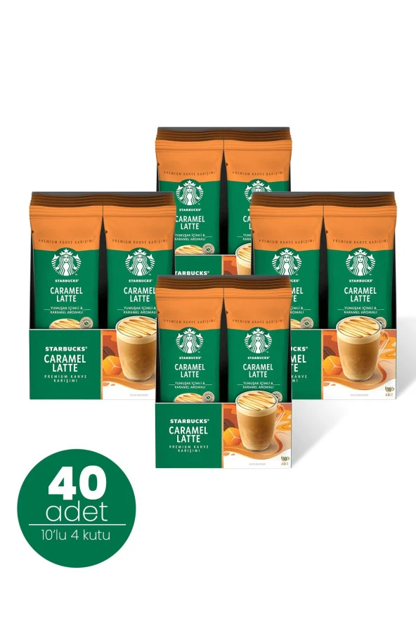 Starbucks Caramel Latte Premium Kahve Karışımı 23 G X 40 Adet