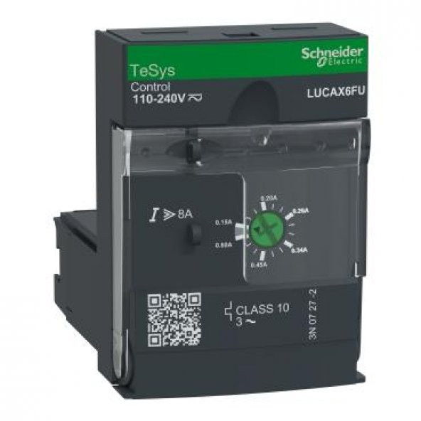 Schneider Electric LUCAX6FU standart kontrol ünitesi LUCA - sınıf 10 - 0,15...0,6 A - 110...220 V DC/AC