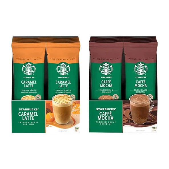 Starbucks Premium Kahve Karışımı 2 li Set (Caramel-Mocha)