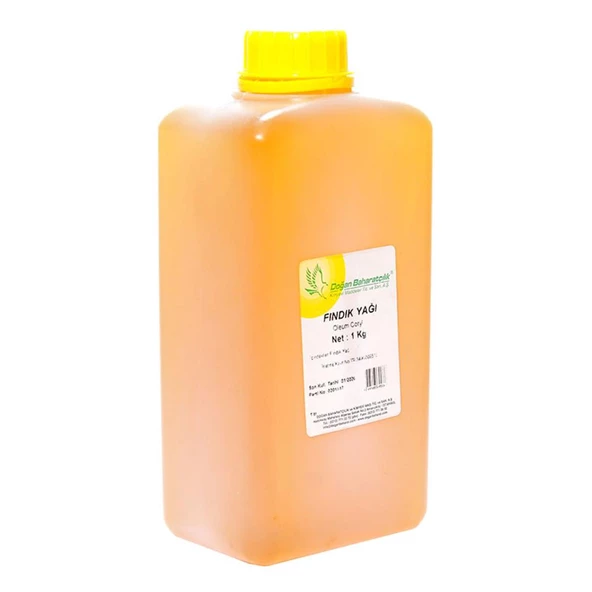 Doğan Baharatçılık Fındık Yağı 1Kg Doğal Saf Kiloluk Bidon - 3