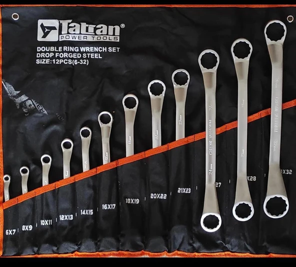 TATİAN 12 PARÇA YILDIZ AĞIZ ANAHTAR SETİ BEZ ÇANTALI