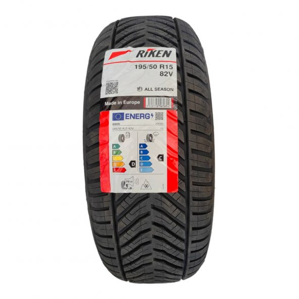Riken 195/50R15 82V All Season Dört Mevsim Lastik 2023 Üretim